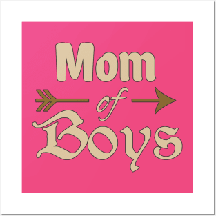 Mom Of Boys Mom Gift T-Shirt Posters and Art